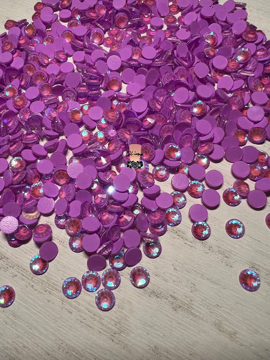 Glow in The Dark Purple Rhinestones - 1440 pcs