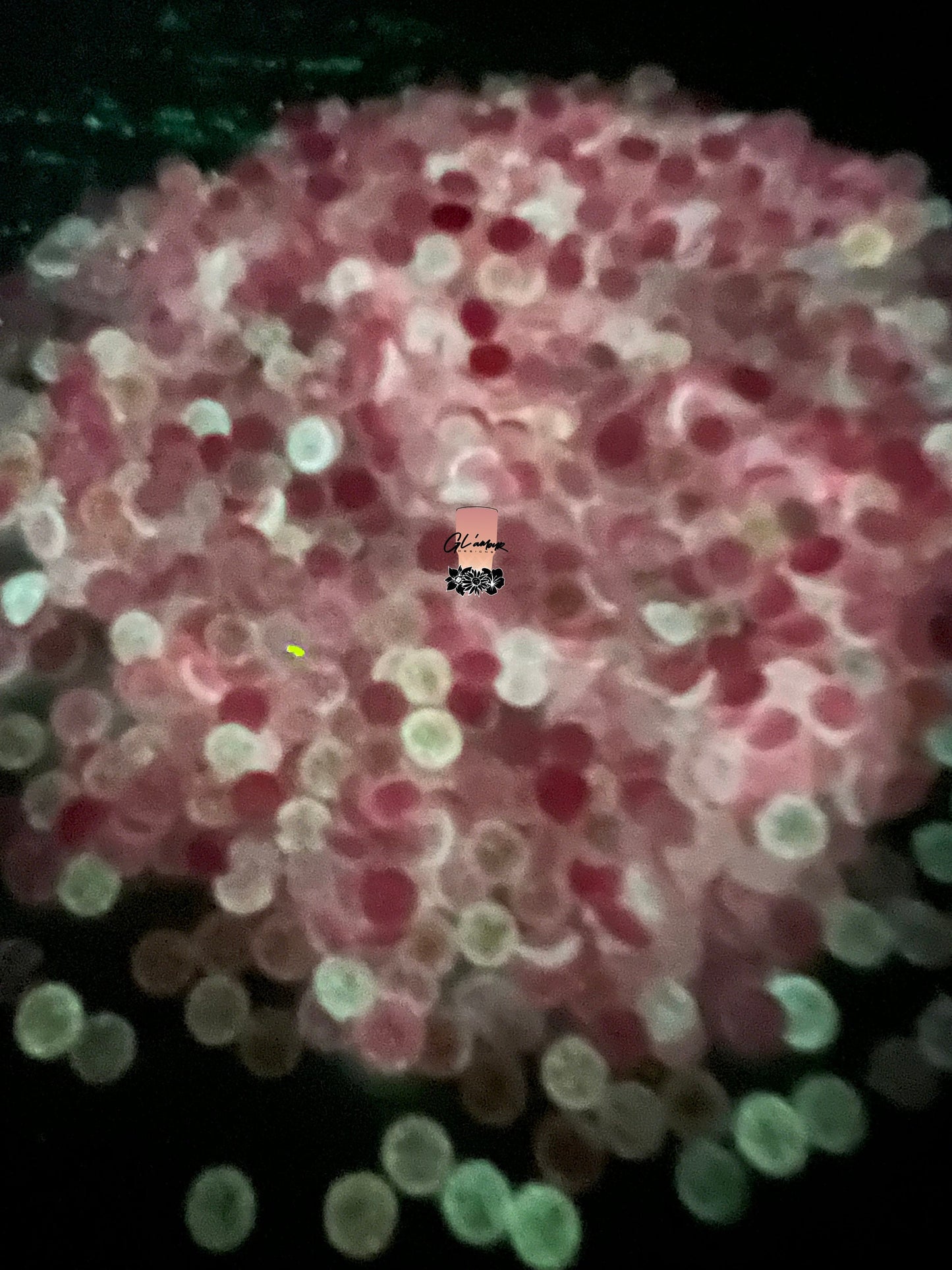 Glow in The Dark Pink Rhinestones - 1440 pcs