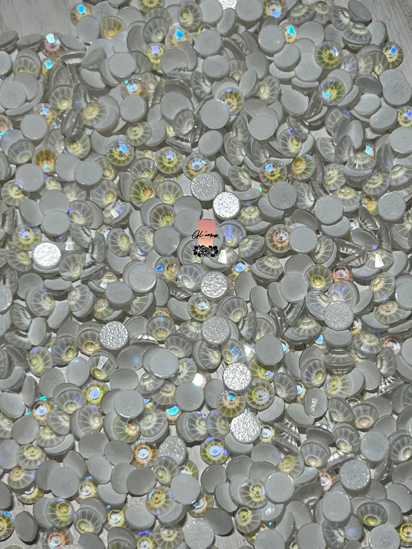 Glow in The Dark White Rhinestones - 1,440 pcs