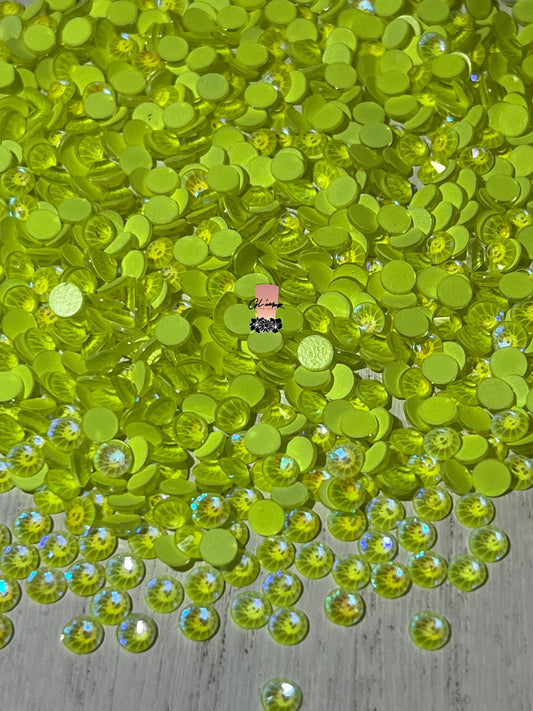 Glow in The Dark Yellow Rhinestones - 1,440 pcs