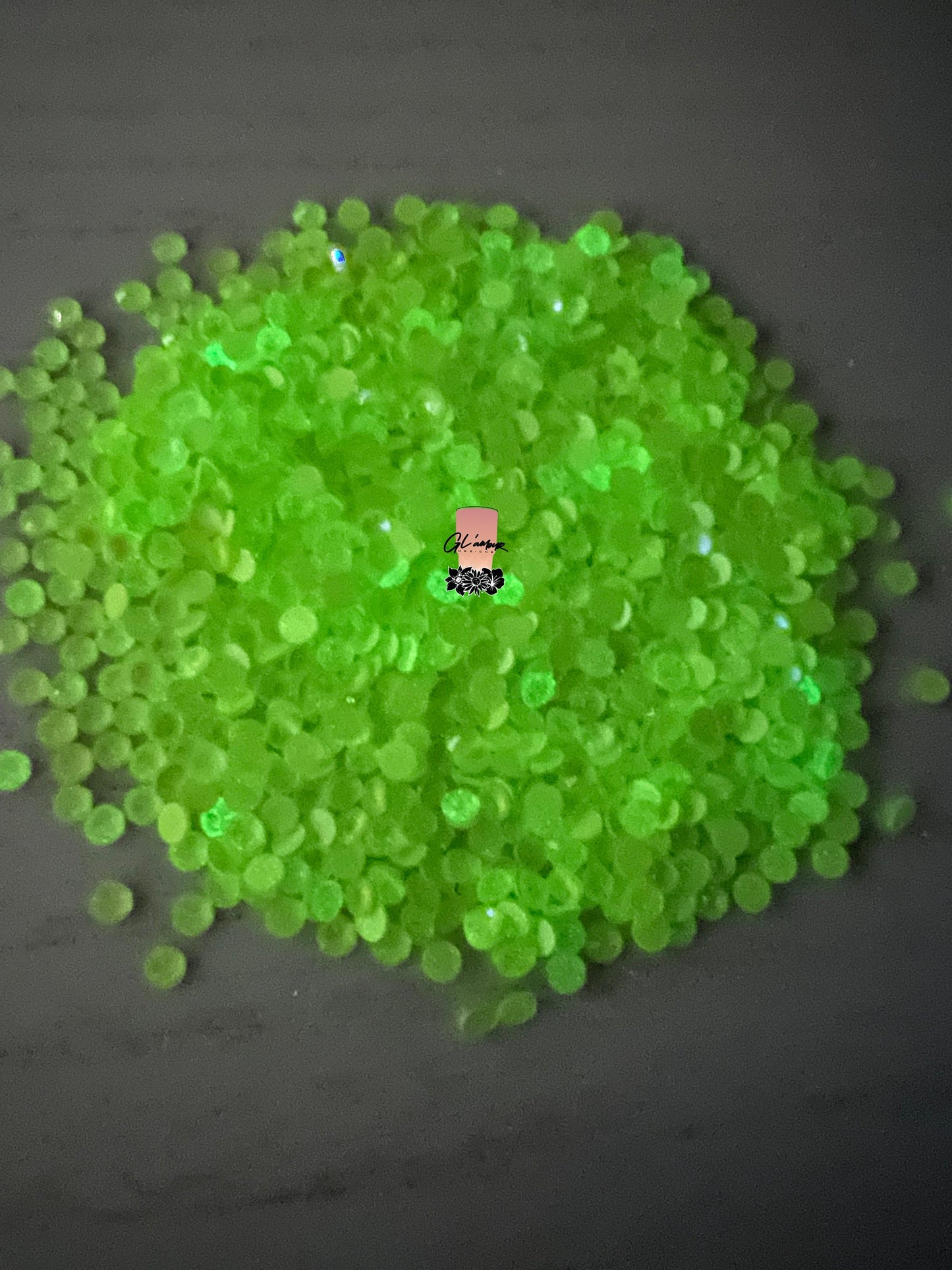 Glow in The Dark Yellow Rhinestones - 1,440 pcs