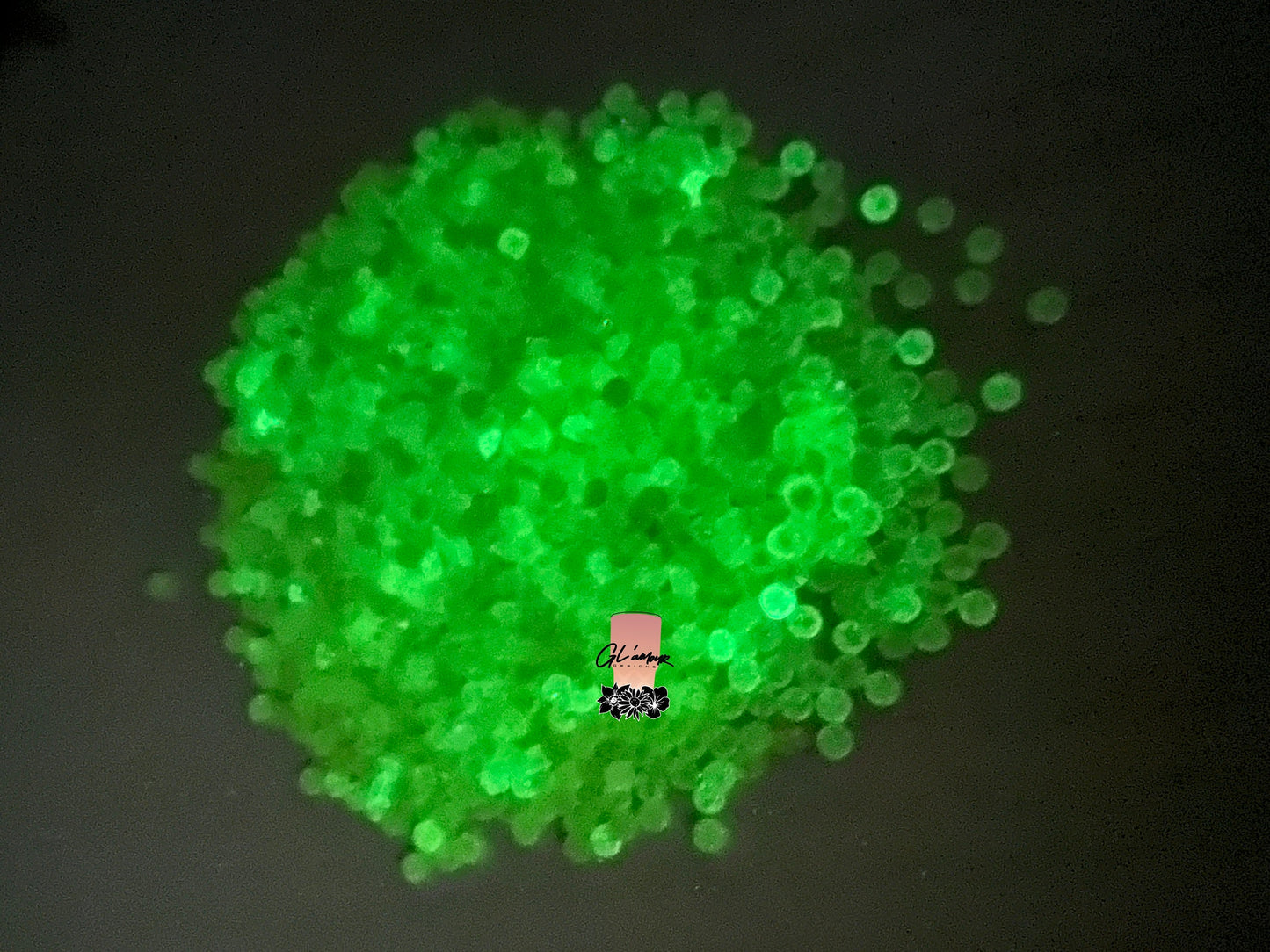 Glow in The Dark Yellow Rhinestones - 1,440 pcs