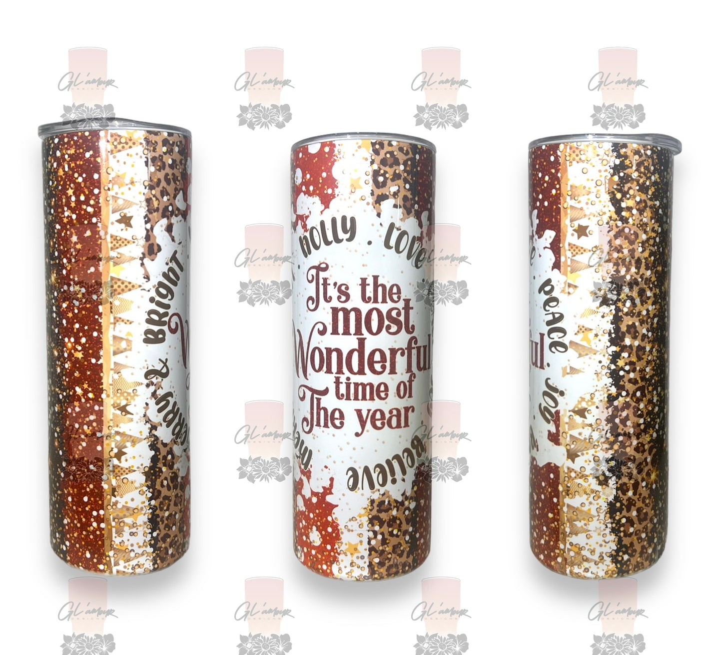 Bright-Holly-Love-Joy Tumbler
