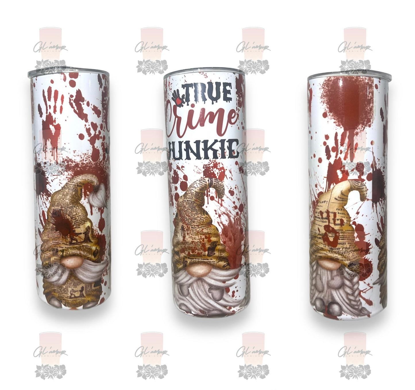 Crime Junkie Gnomes Tumbler