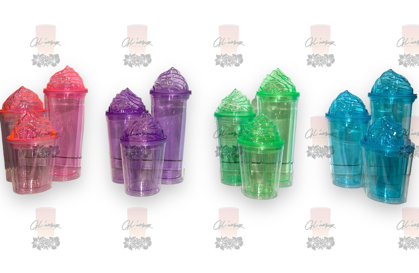 Colored Ice Cream Acrylic Tumbler Collection