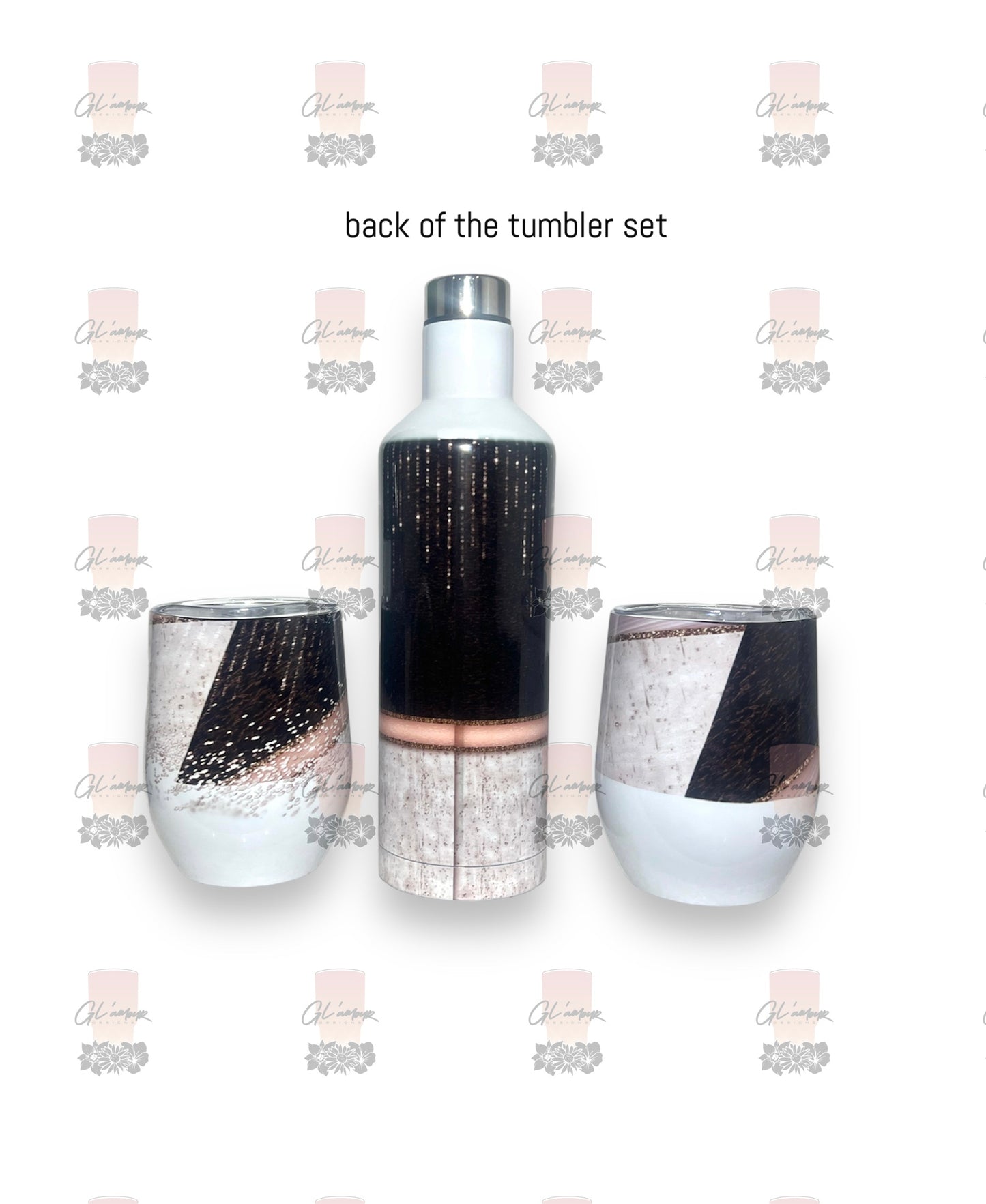 Wedding Wine Tumbler Set