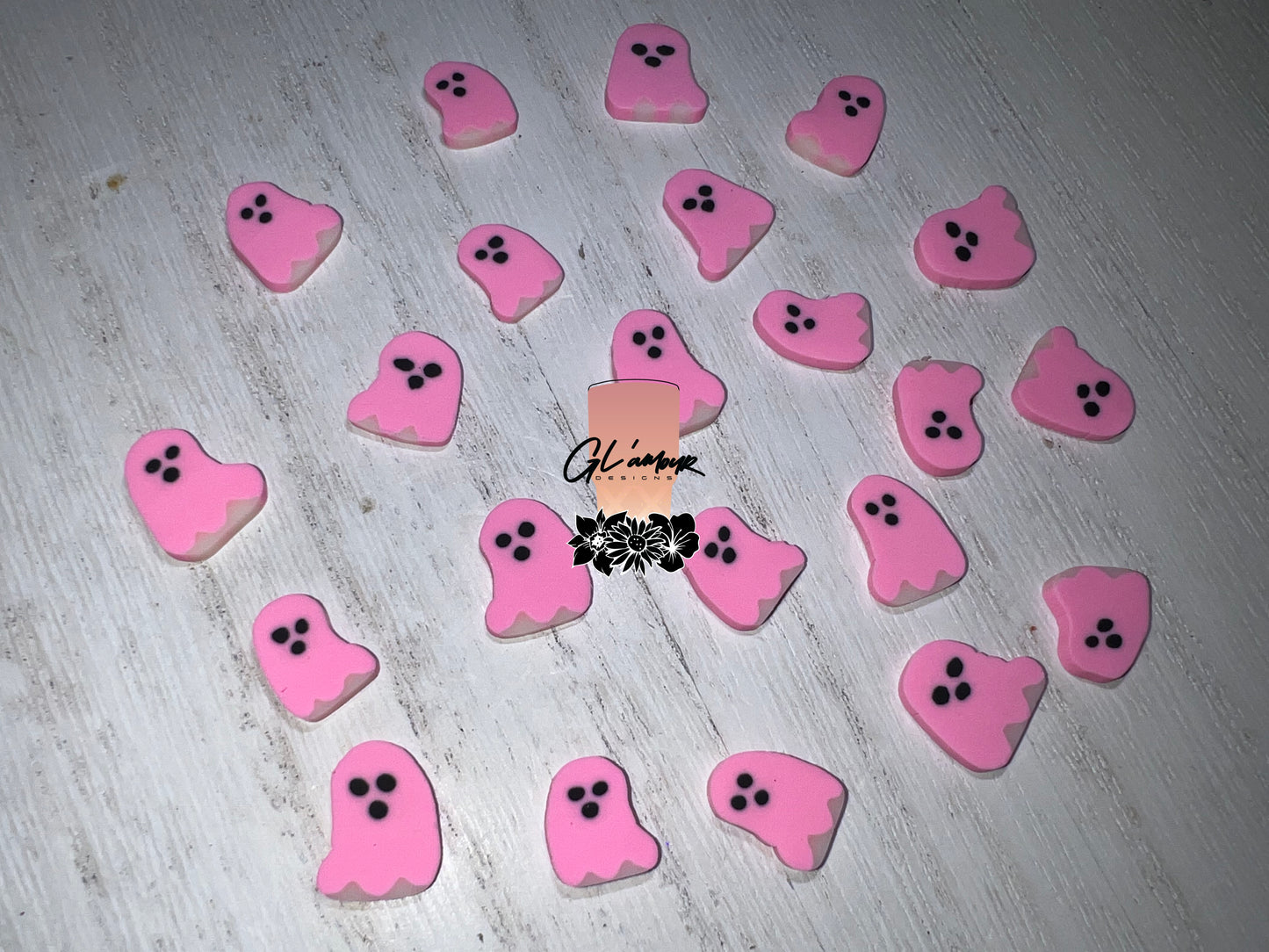 Pink Ghost Polymer Slices - 10mm Large