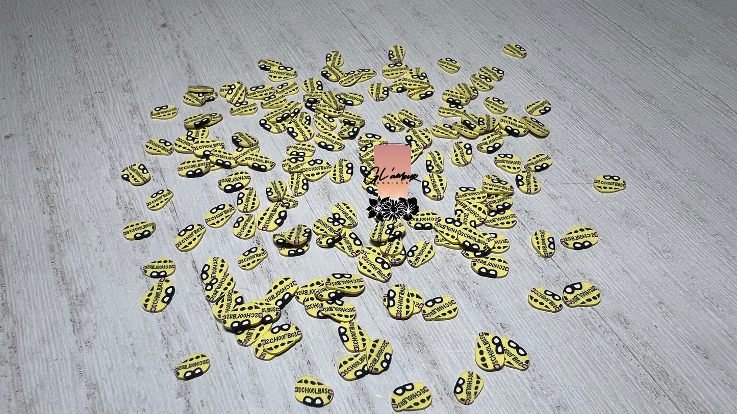 School Bus Polymer Slices - 5mm Small