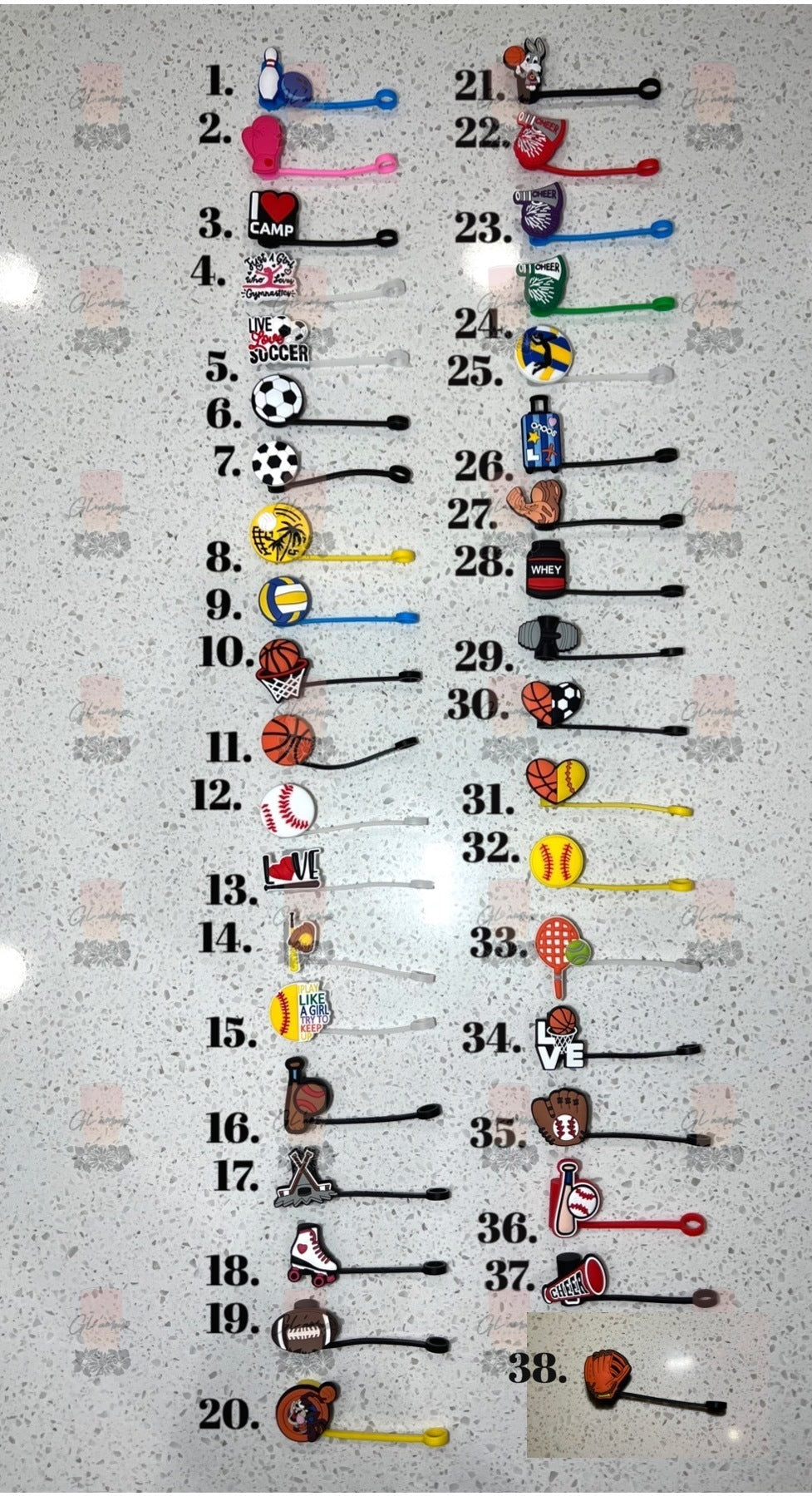 Sport Straw Toppers