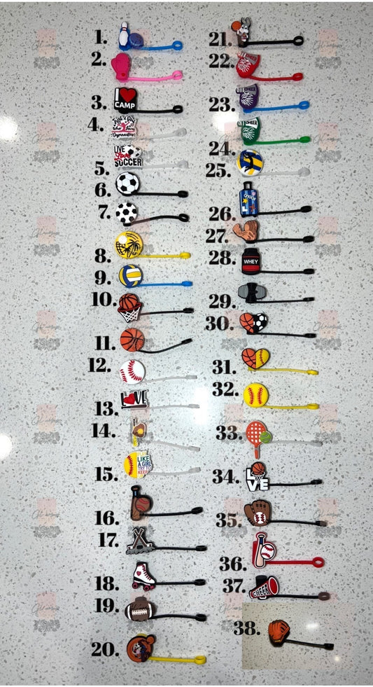 Sport Straw Toppers