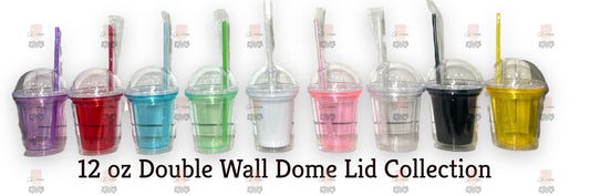 12 oz Double Wall Dome Tumbler