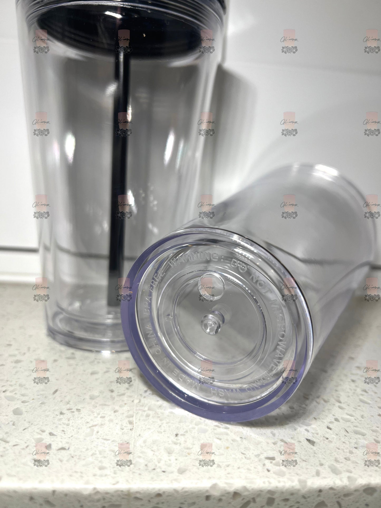 Pre-Drilled 16 oz Dupe Double Wall Tumblers