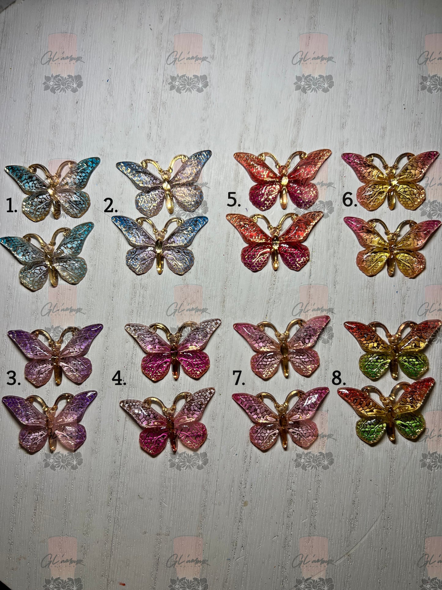 3D Butterflies Flatback Cabochon