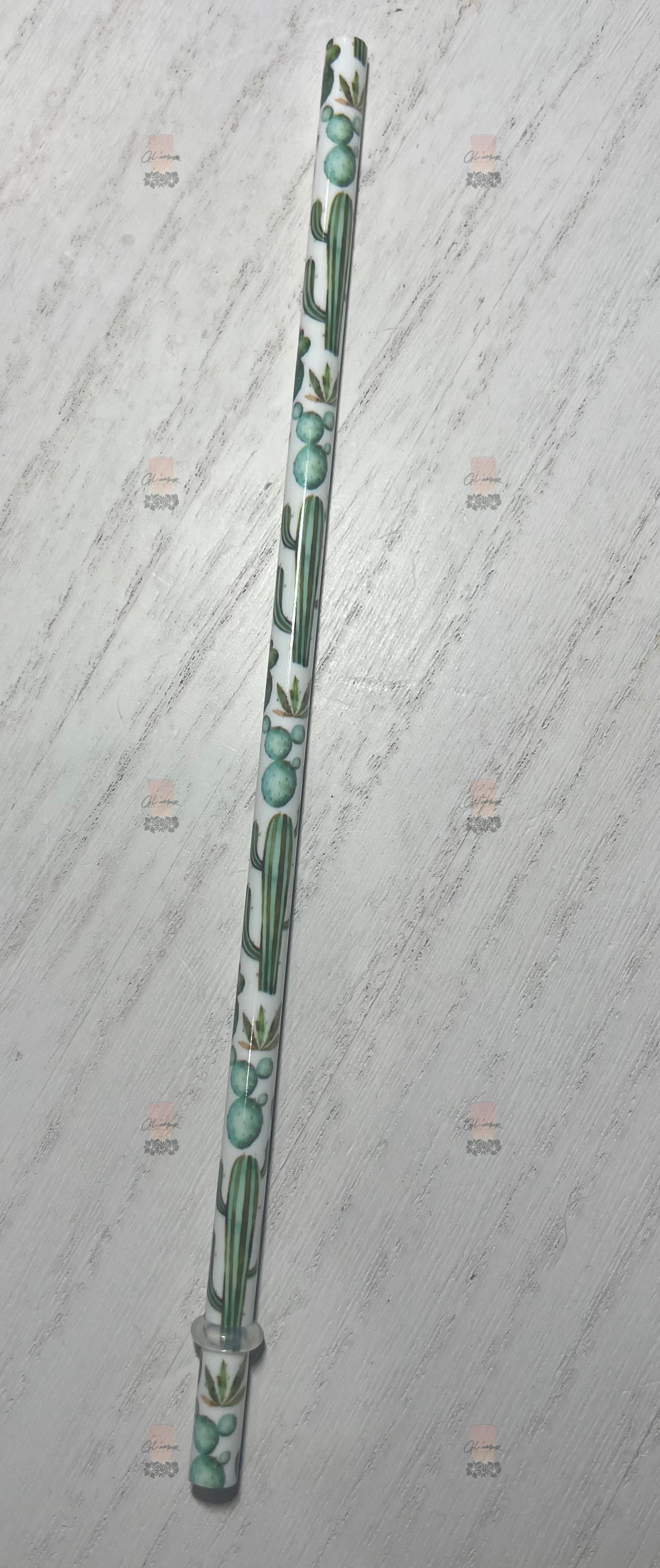 Cactus Print Reusable Straw - 9 inches