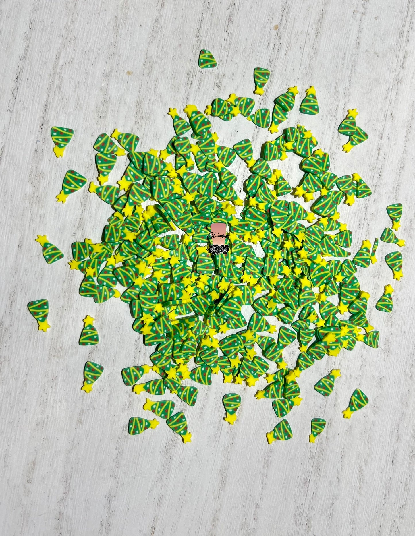 Christmas Tree W/ Star Polymer Slices - 10mm Large