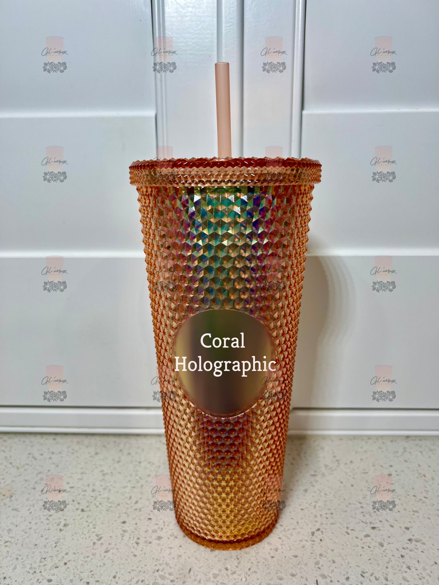 Coral Holographic 24 oz