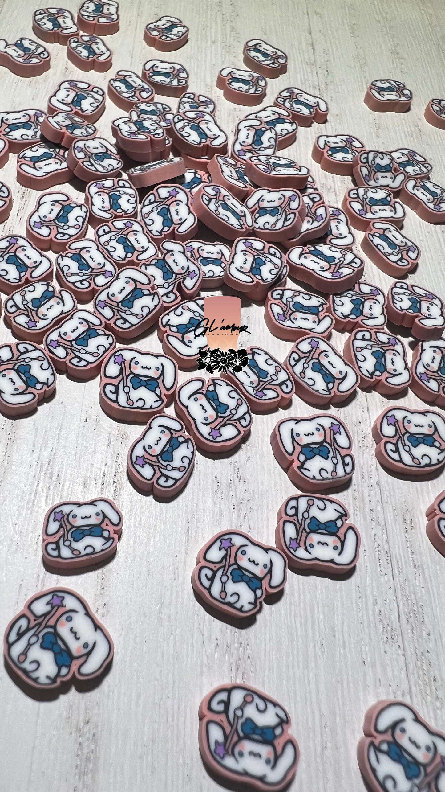 Fairy Rabbit Polymer Slices - 10mm Large