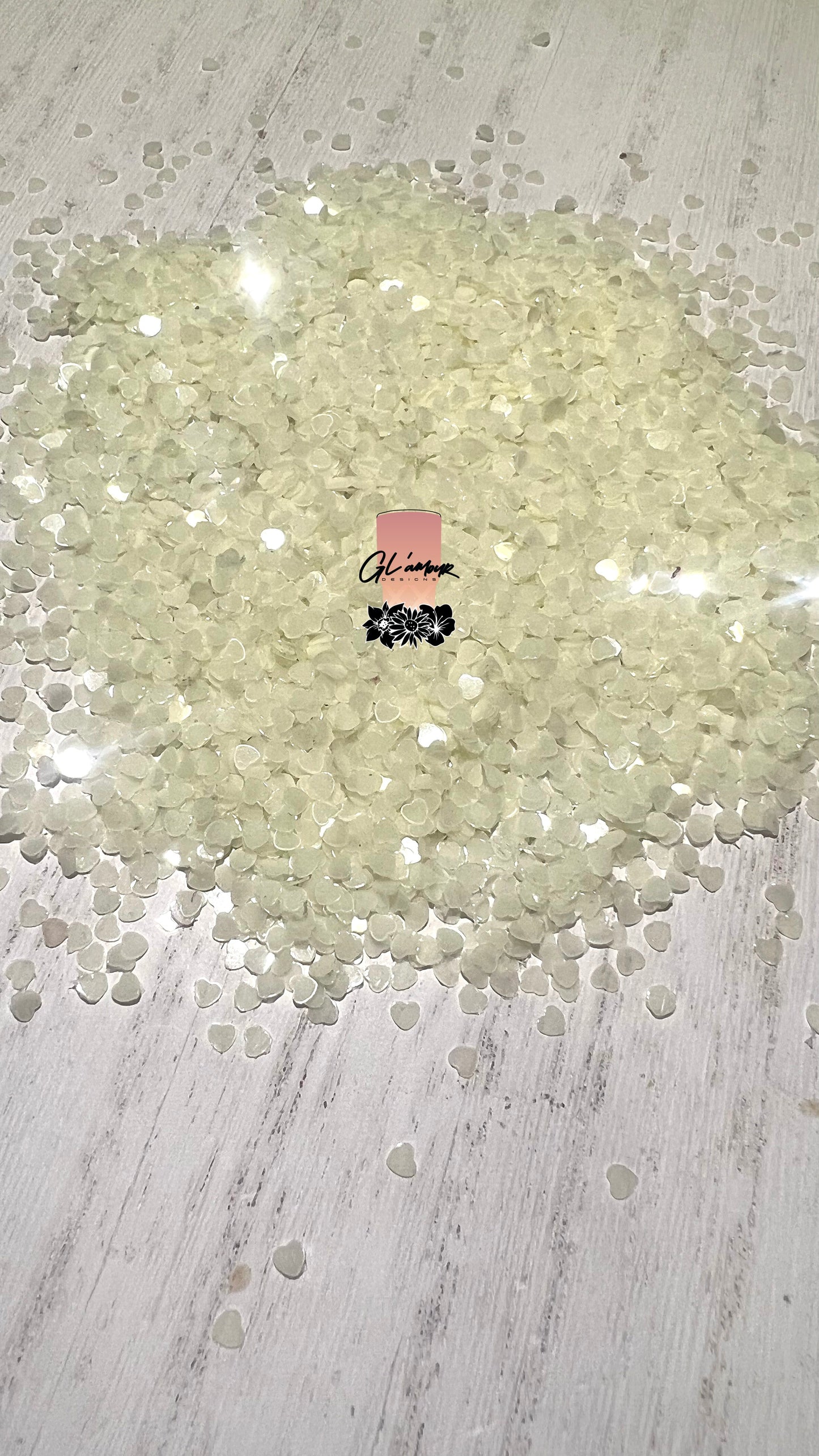 Heart Glow In The Dark Glitter