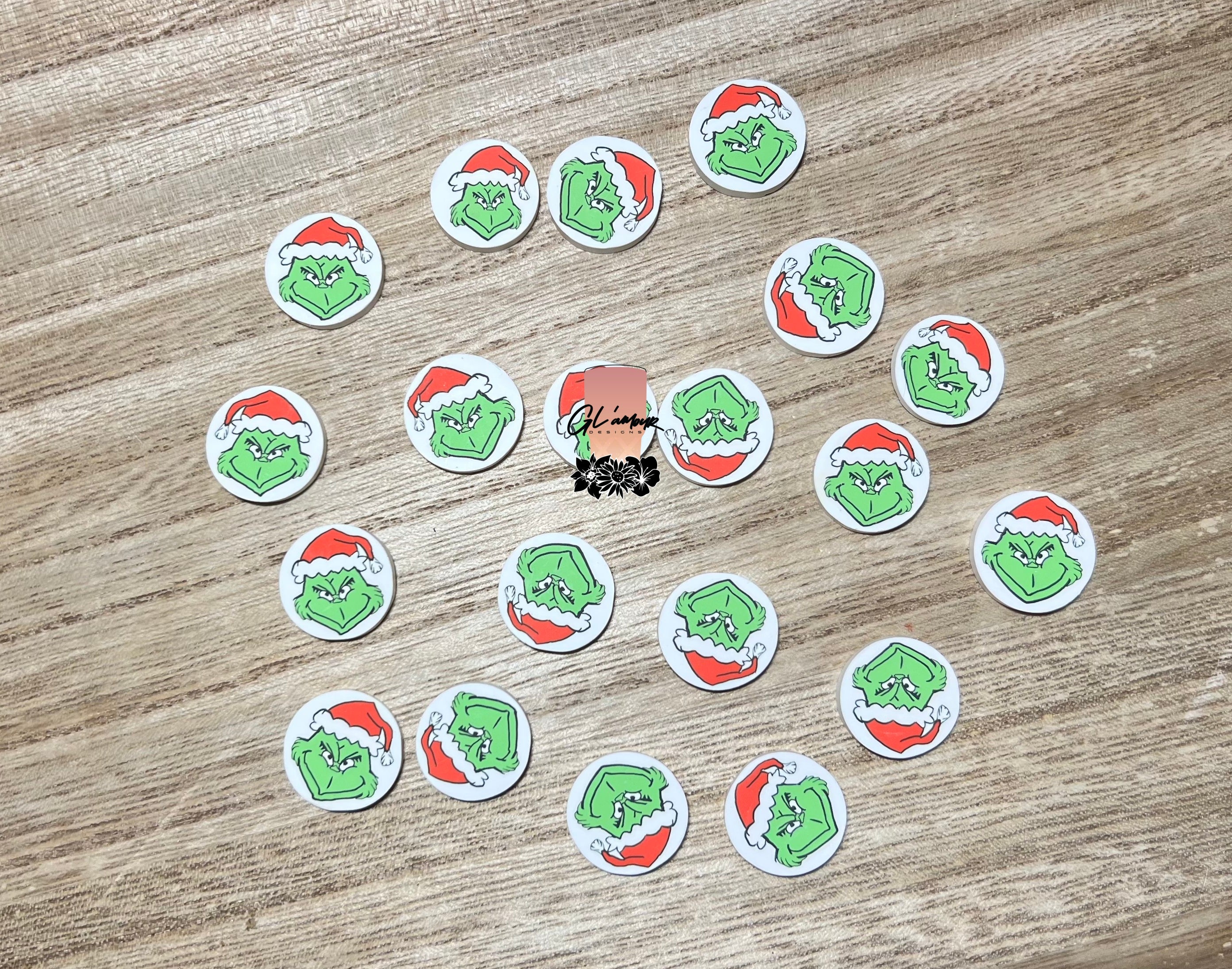 Slice Rinch Green Guy with Hat Polymer Slices- 20mm X-Large – Gl'amourXx Designs