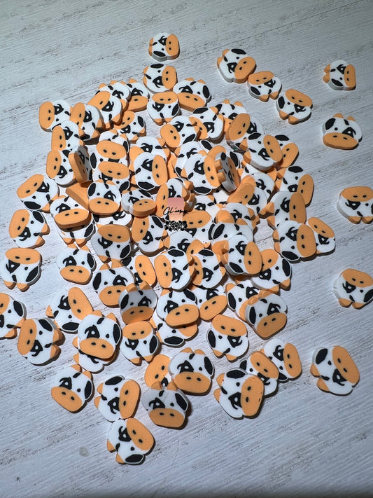 10mm Cow Face Polymer Slices -large