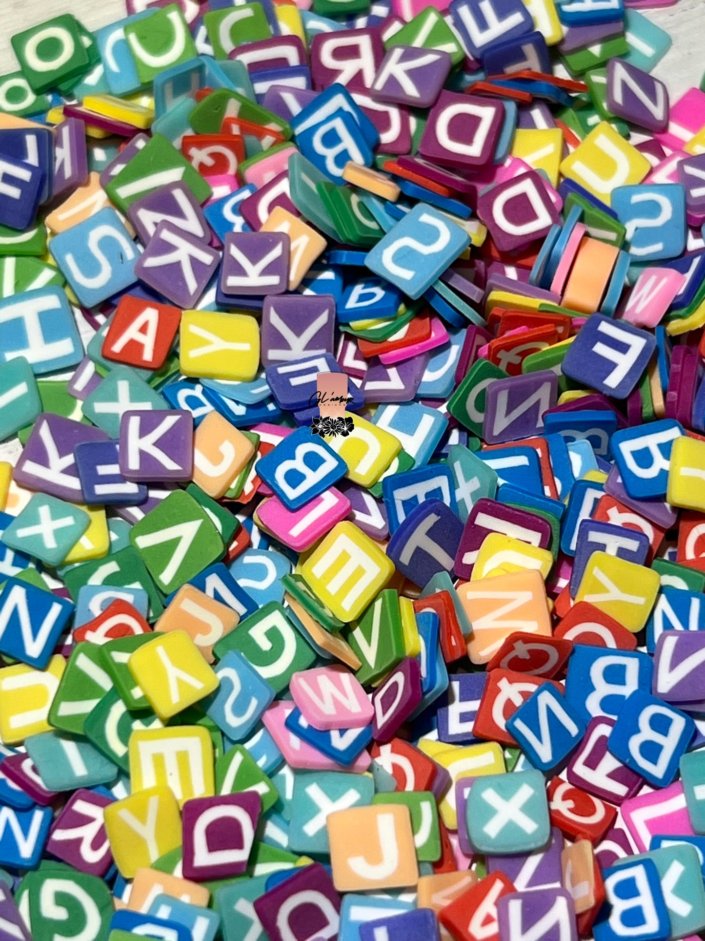 5mm Alphabet Blocks Polymer Slices -small