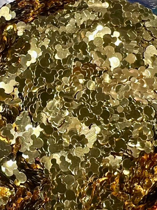 Shiny Gold Mouse Glitter