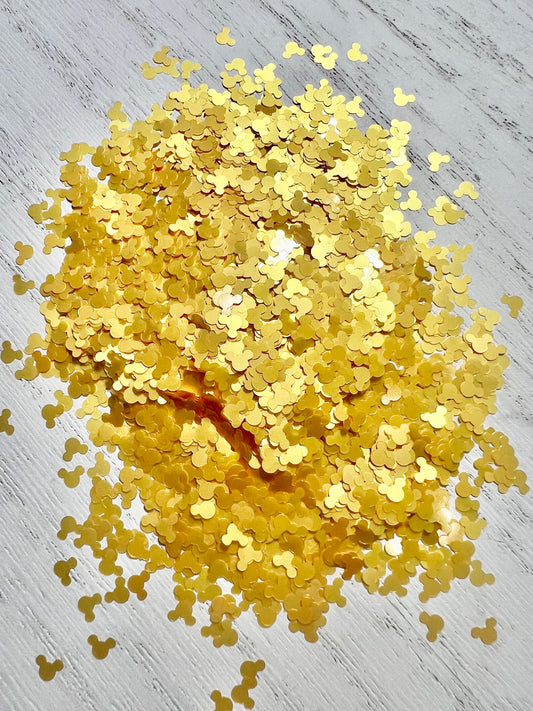 Yellow Mouse Glitter