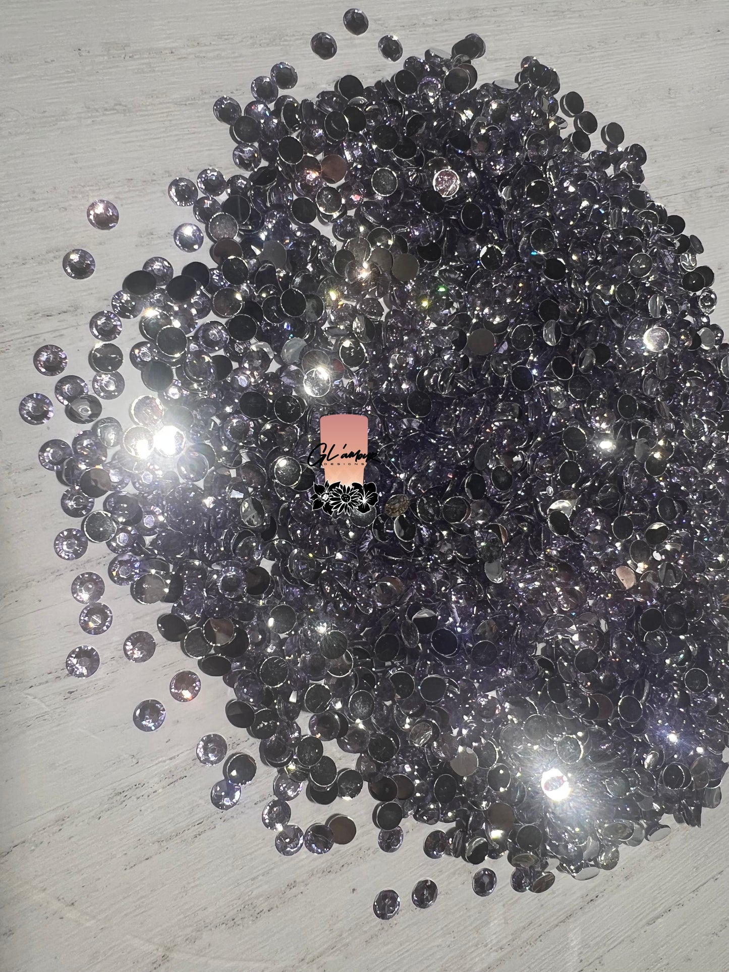 Light Amethyst Resin Rhinestones - 1000 pcs