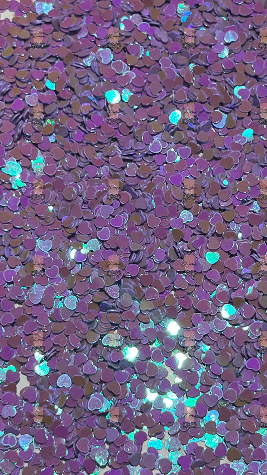 Lilac Heart Glitter