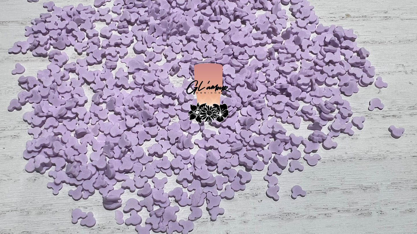 Lilac Mouse Polymer Slices -5mm Small