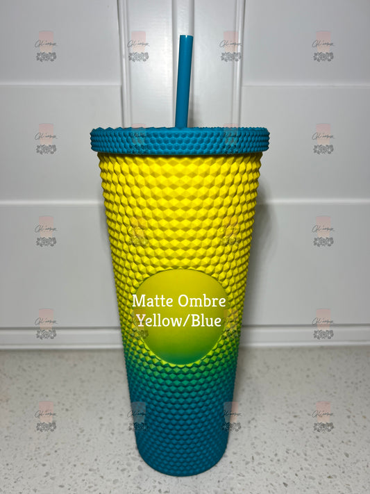 Matte Ombre Yellow/ Blue 24 oz