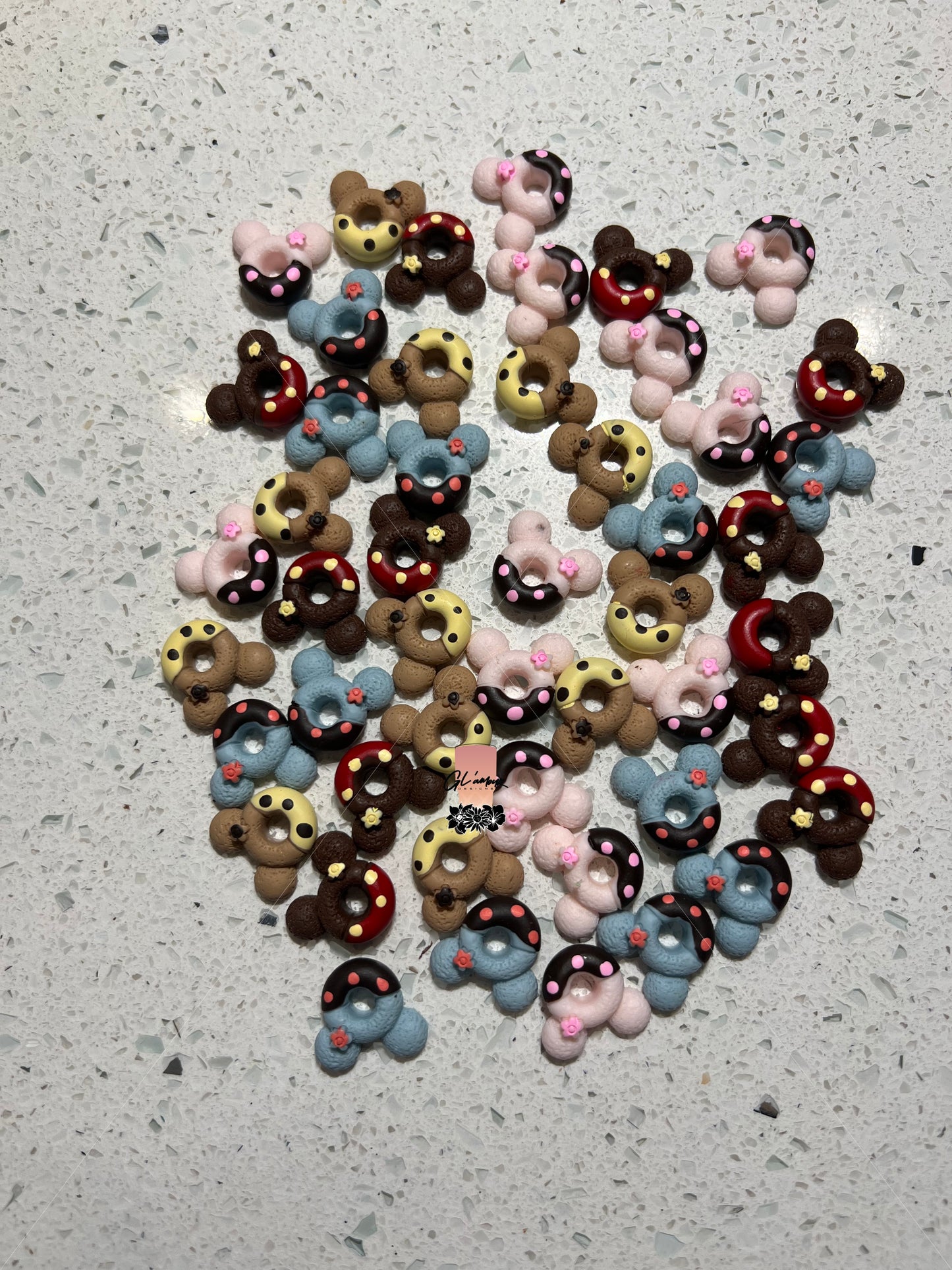 Resin Mouse Donut Charms Cabochon