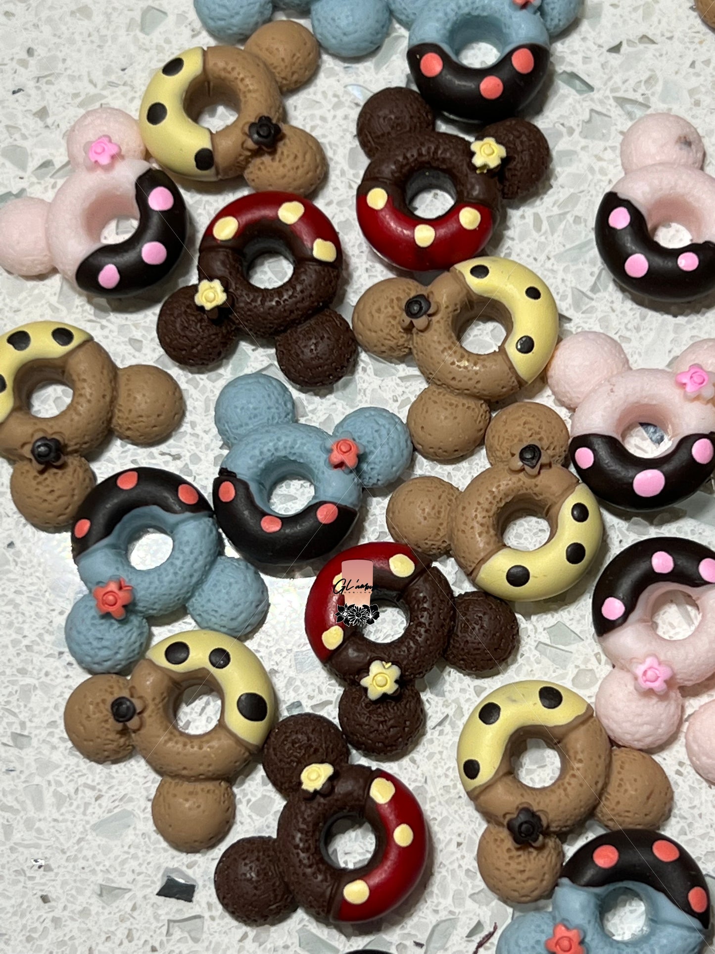 Resin Mouse Donut Charms Cabochon