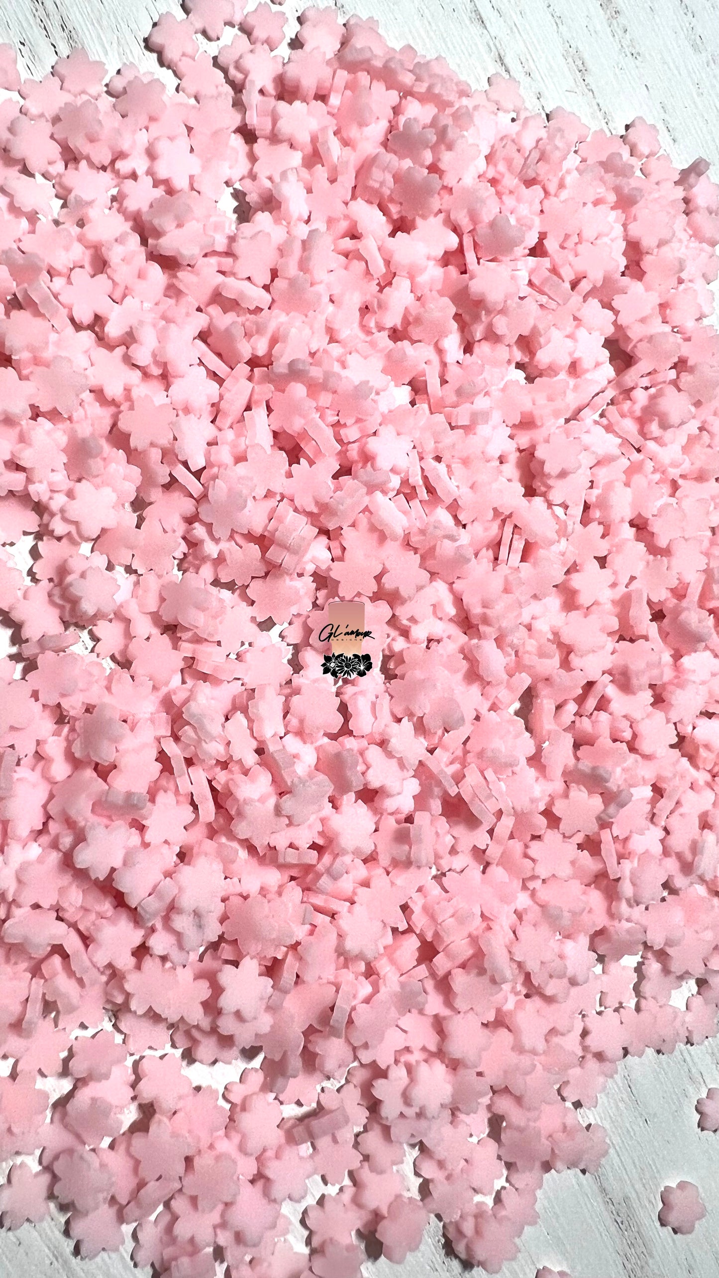 Pink Primrose Polymer Slices - 5mm Small