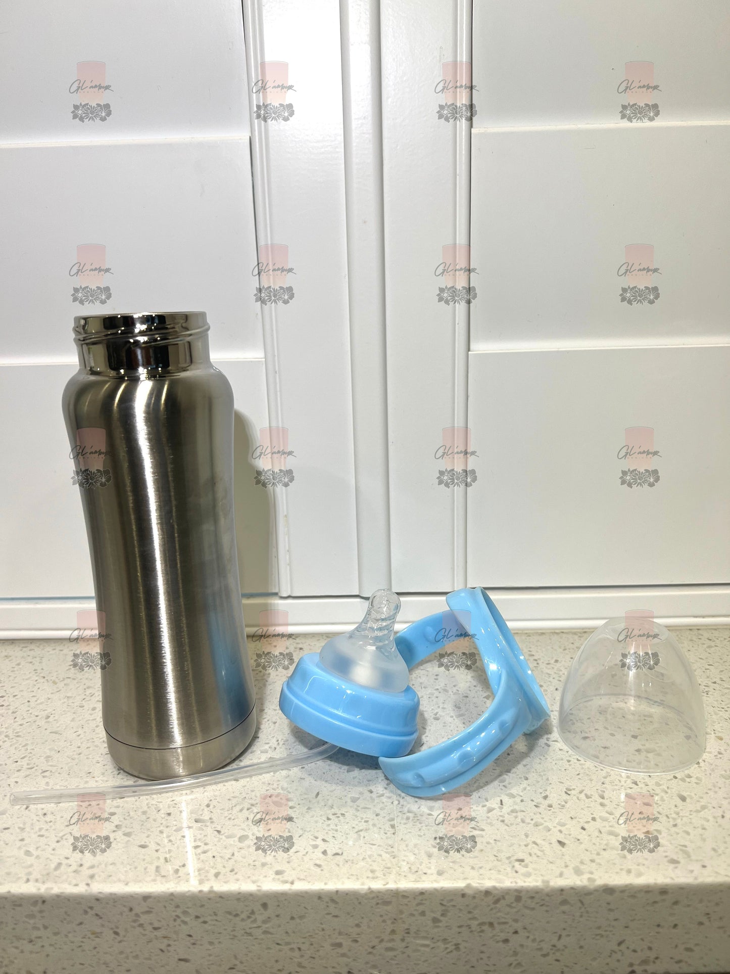 8 oz Baby Bottle Stainless Steel
