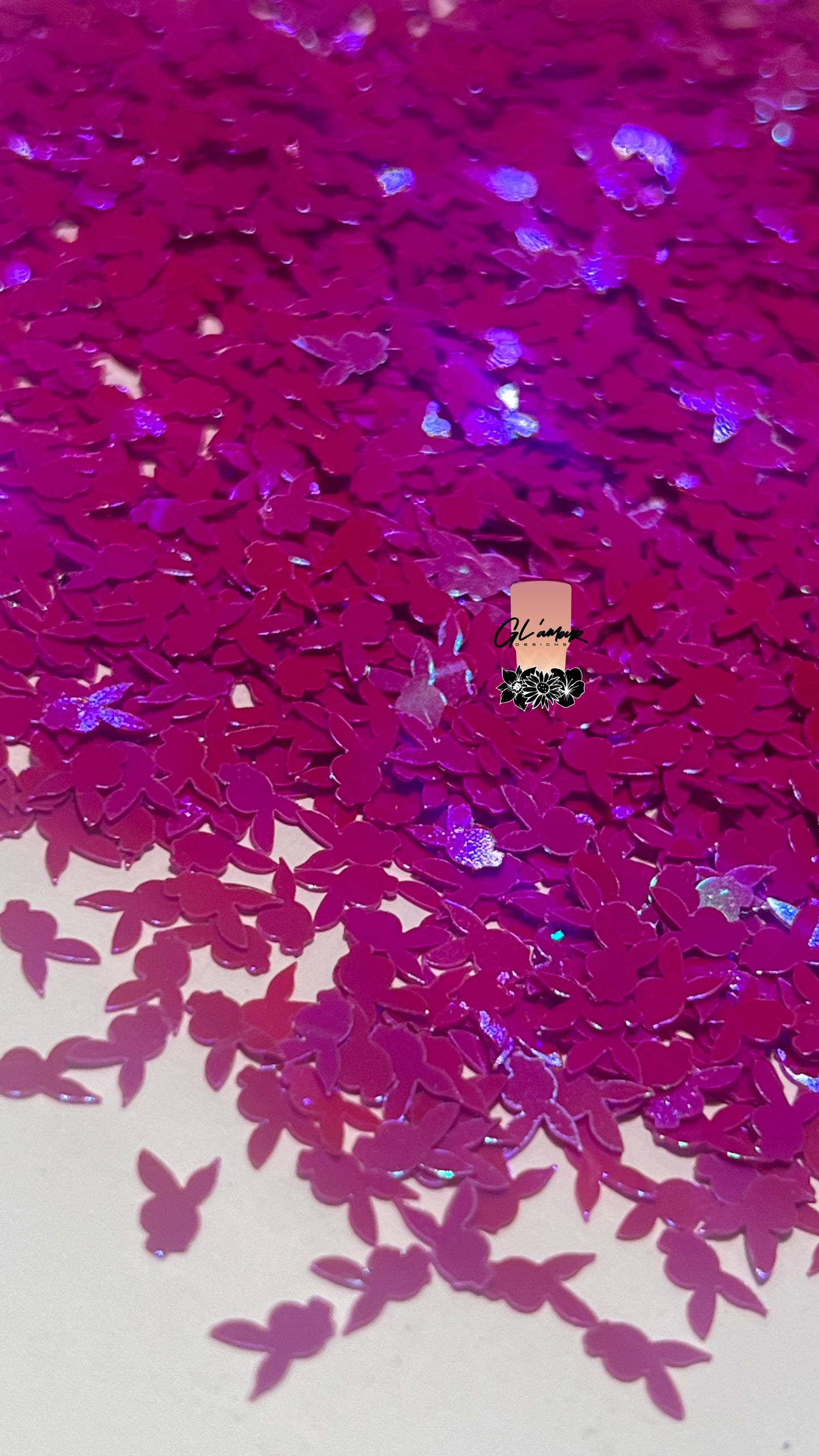 Bunny Hot Pink Glitter