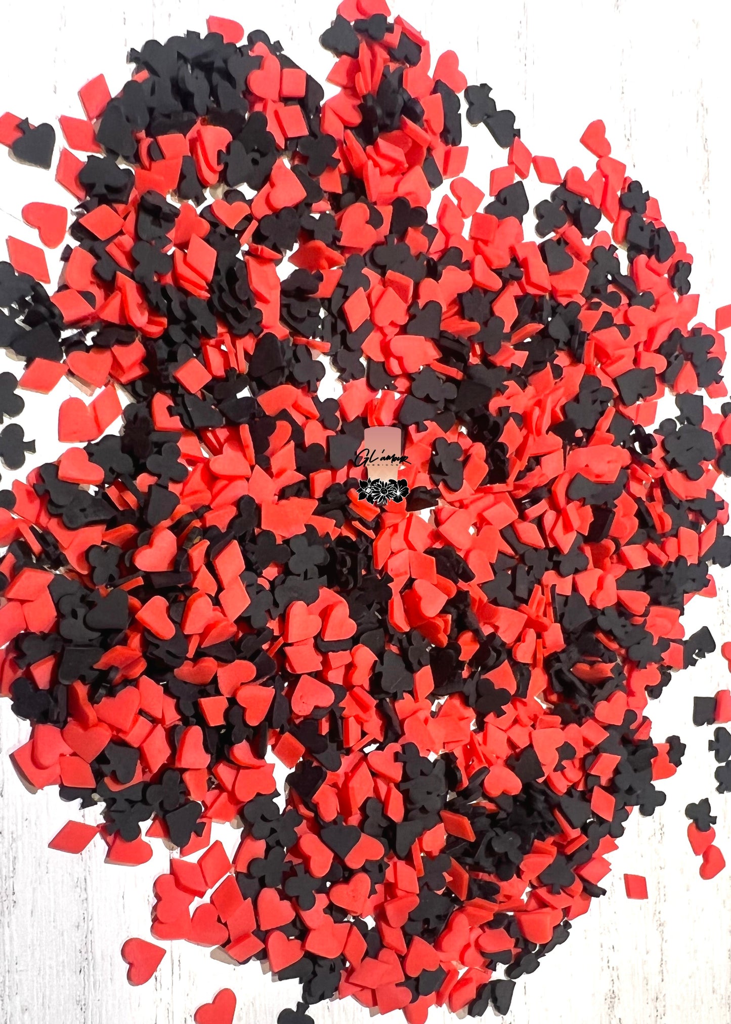 Poker Party Mix Polymer Slices - 5mm Small