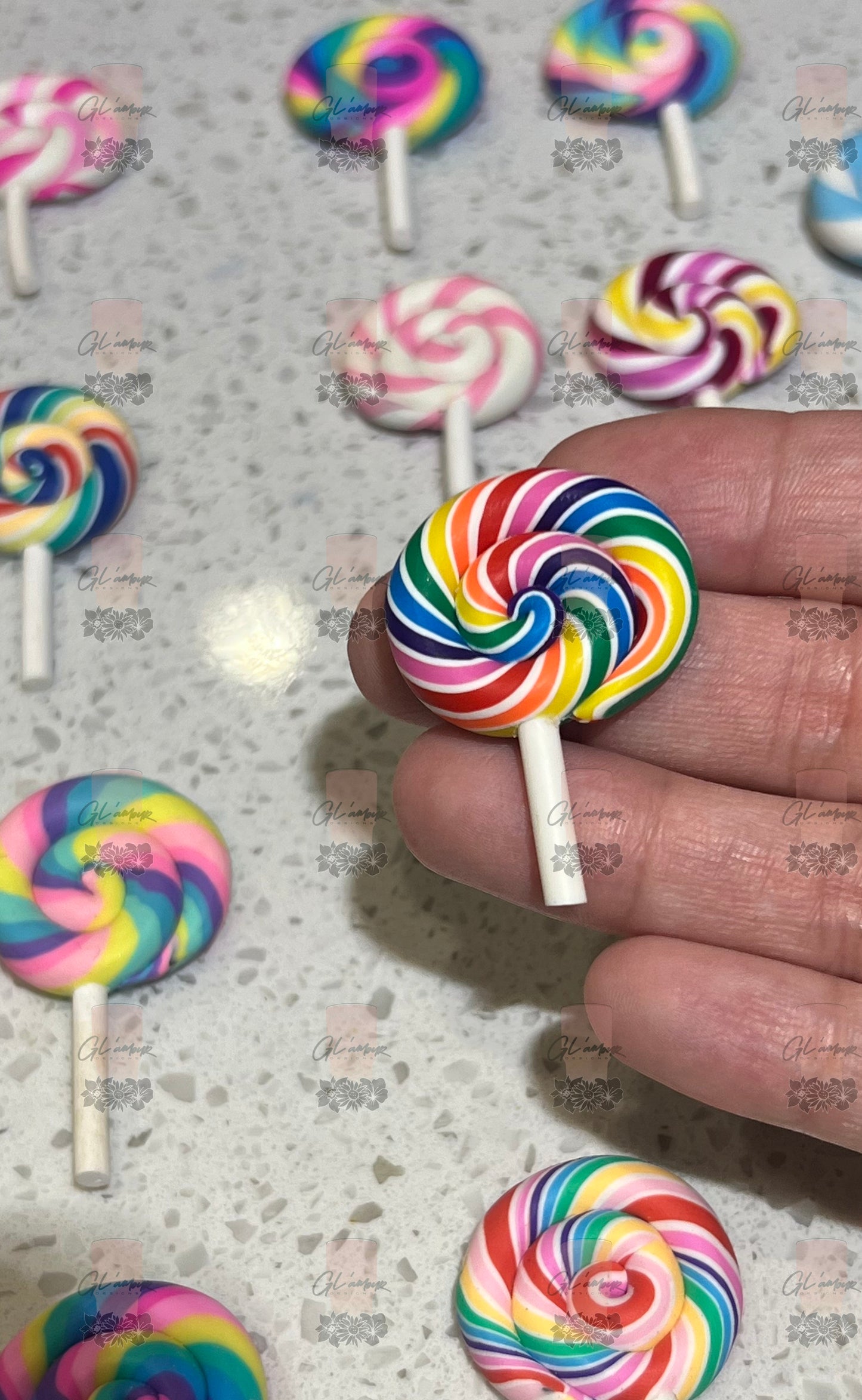 Lollipop Cabochons - Super Adorable Realistic Looking Candy
