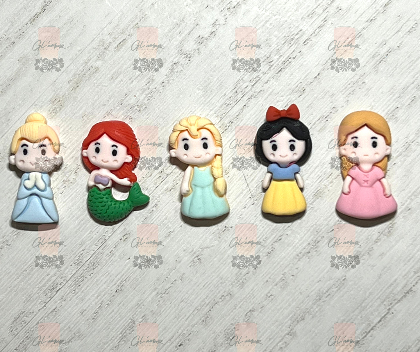 Princess Resin Flatback Cabochon