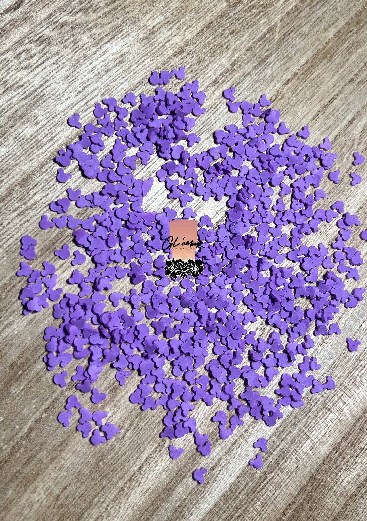 Purple Mouse Polymer Slices -5mm Small