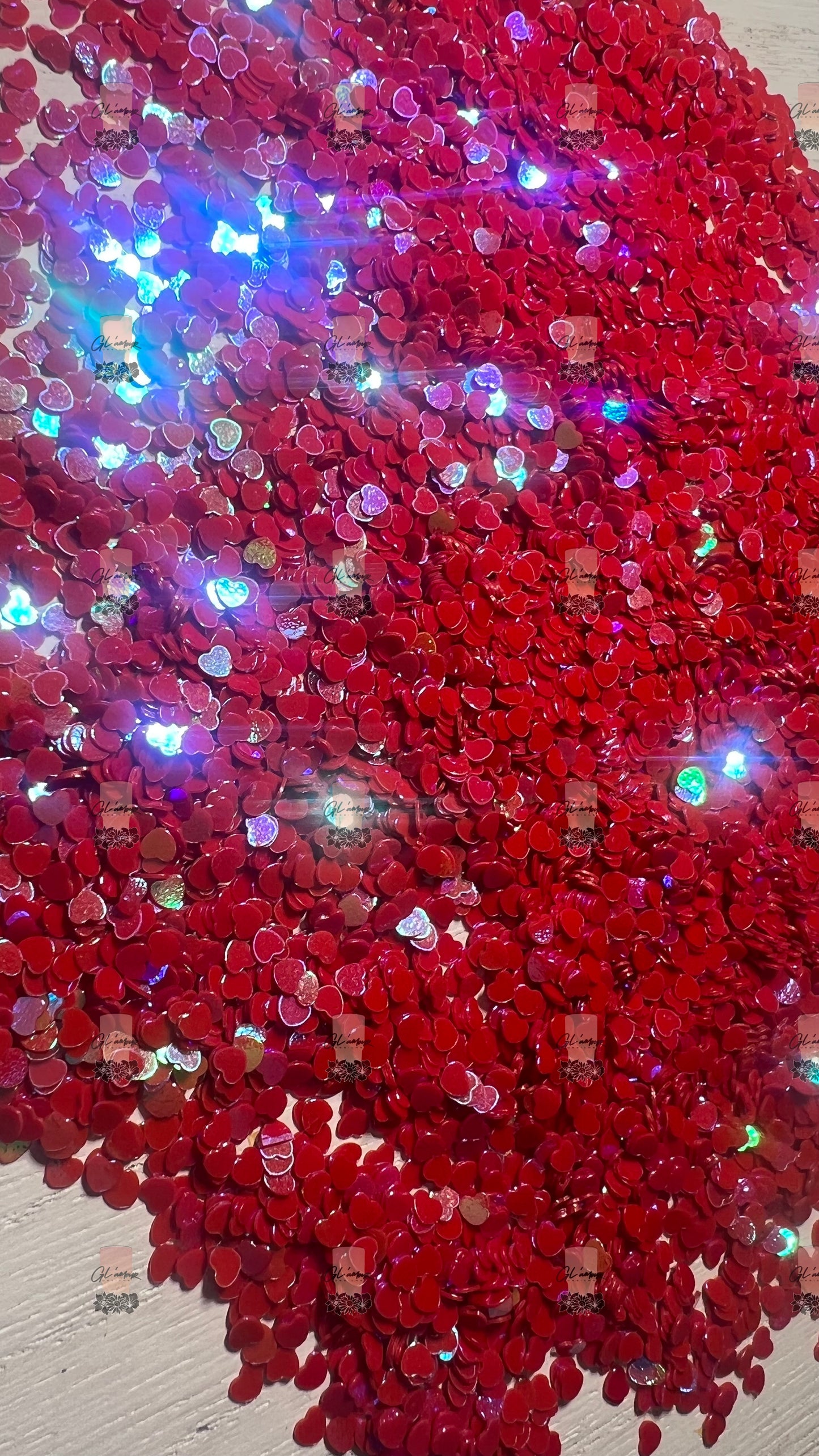 Red Heart Glitter