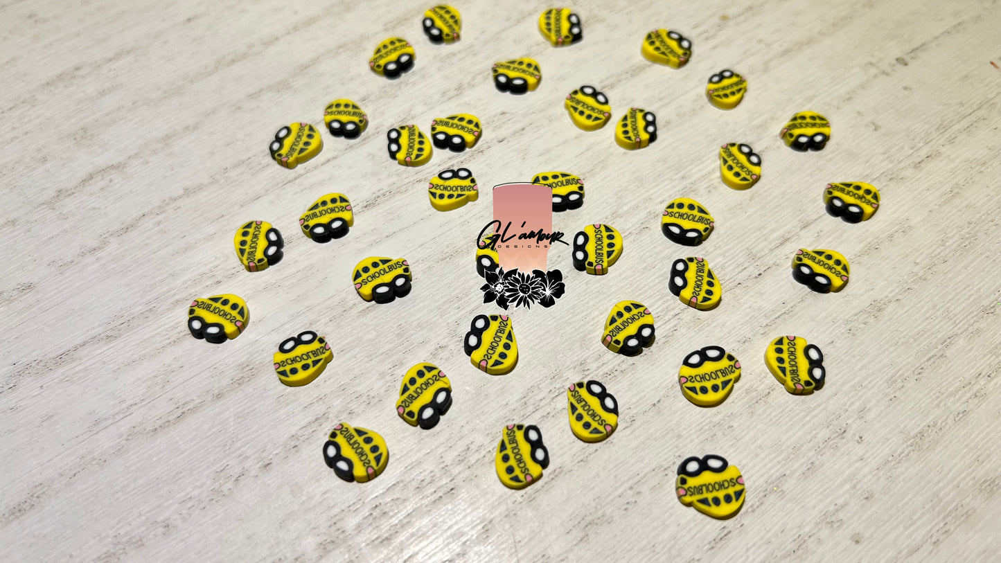 School Bus Polymer Slices- 10mm Large