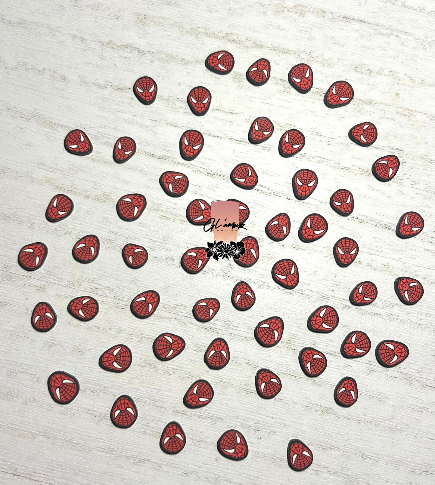 Spiderman's Face Polymer Slices -10mm Large