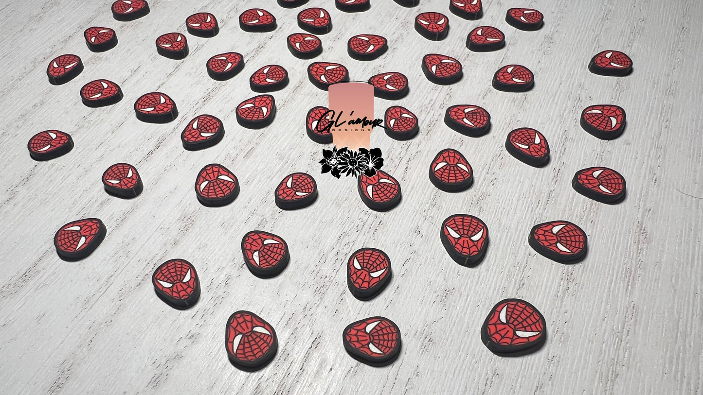 Spiderman's Face Polymer Slices -10mm Large