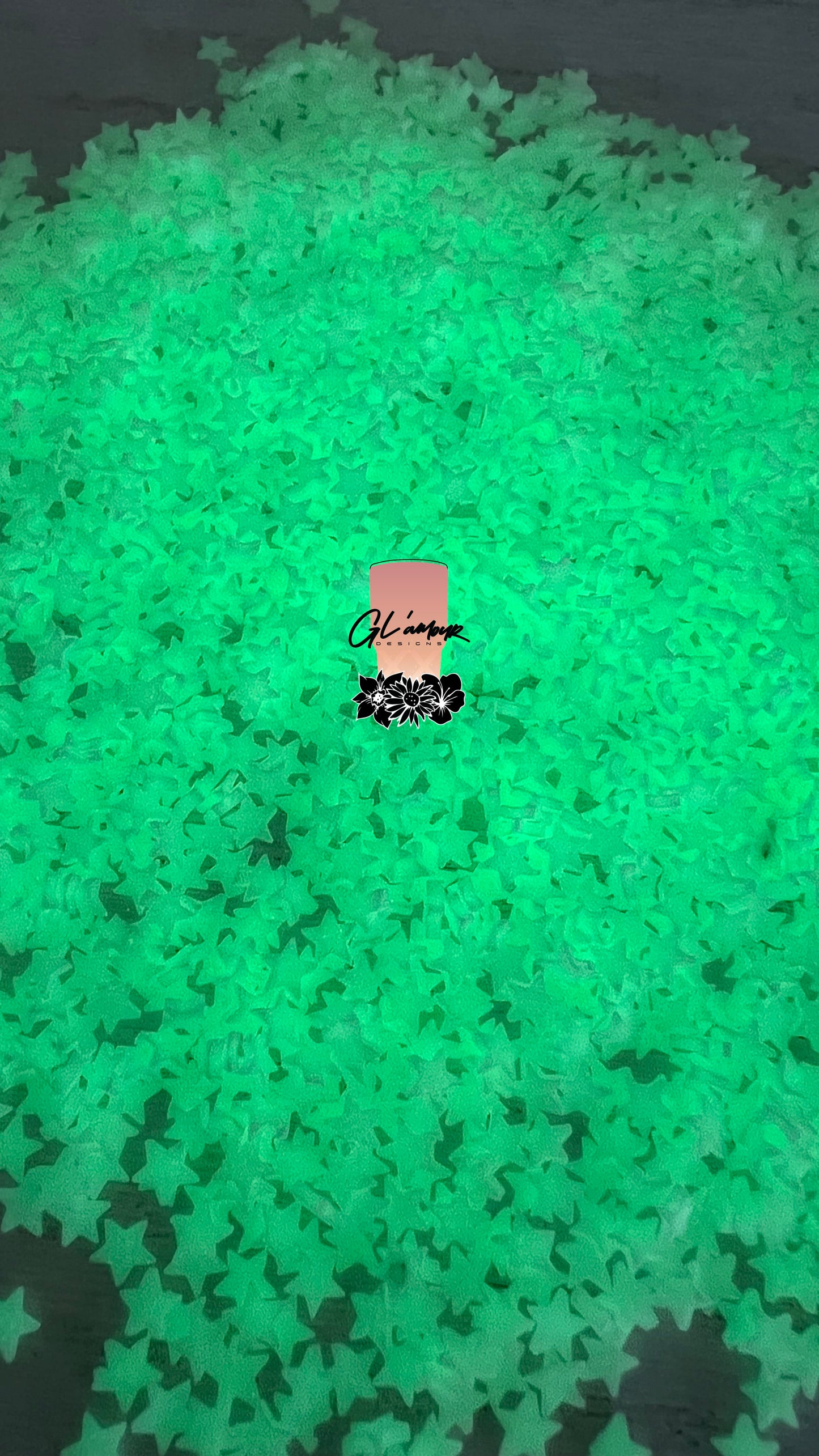 Star Glow in The Dark Polymer Slices - small 5mm