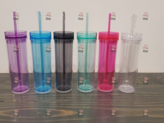 16 oz Straight Acrylic Tumbler