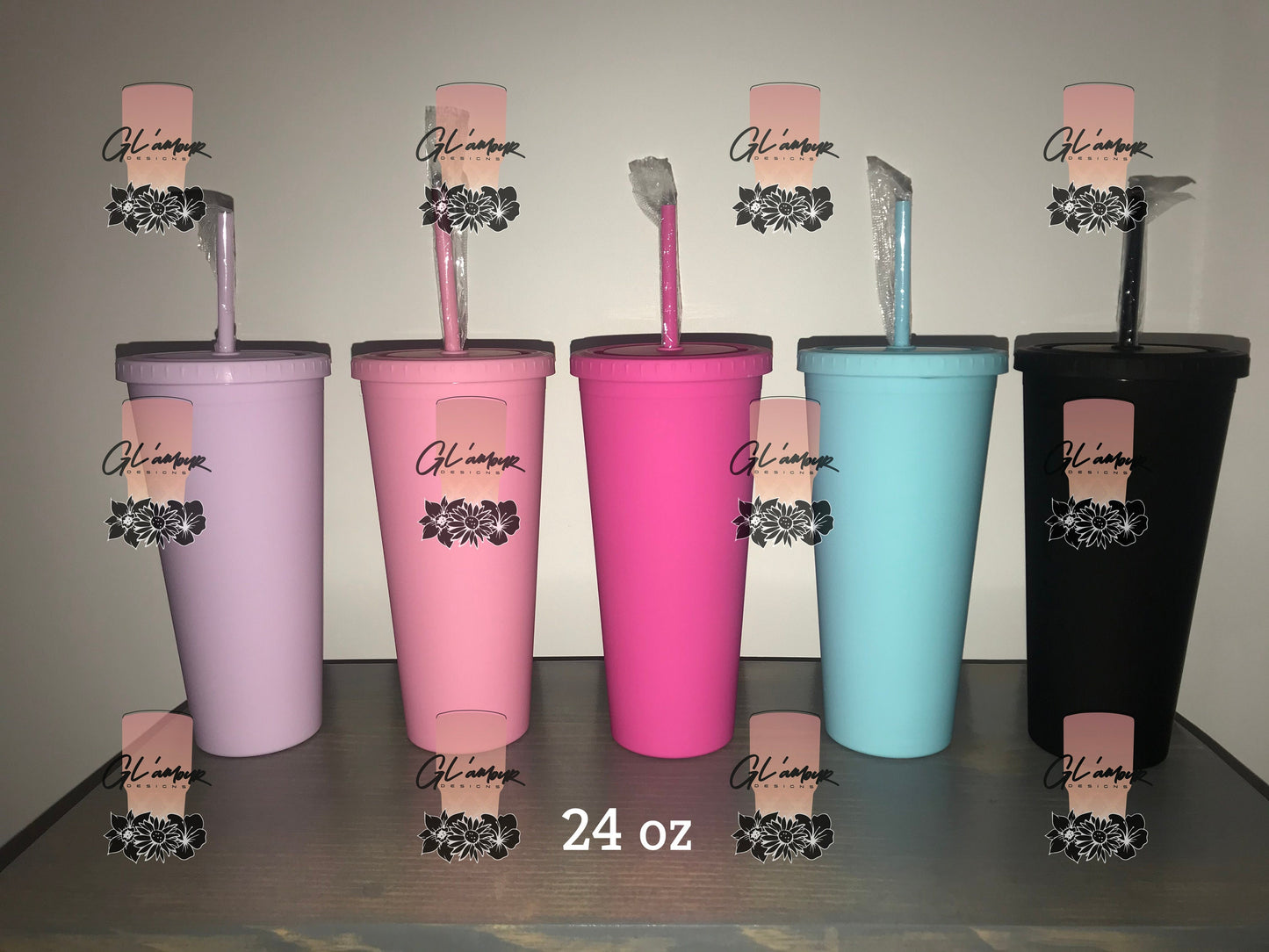 Matte 16 oz and 24 oz Insulated Tumblers