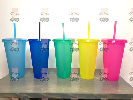 Glittered Cold Cups