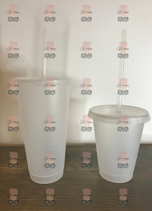 Clear Frosted Cold Cups