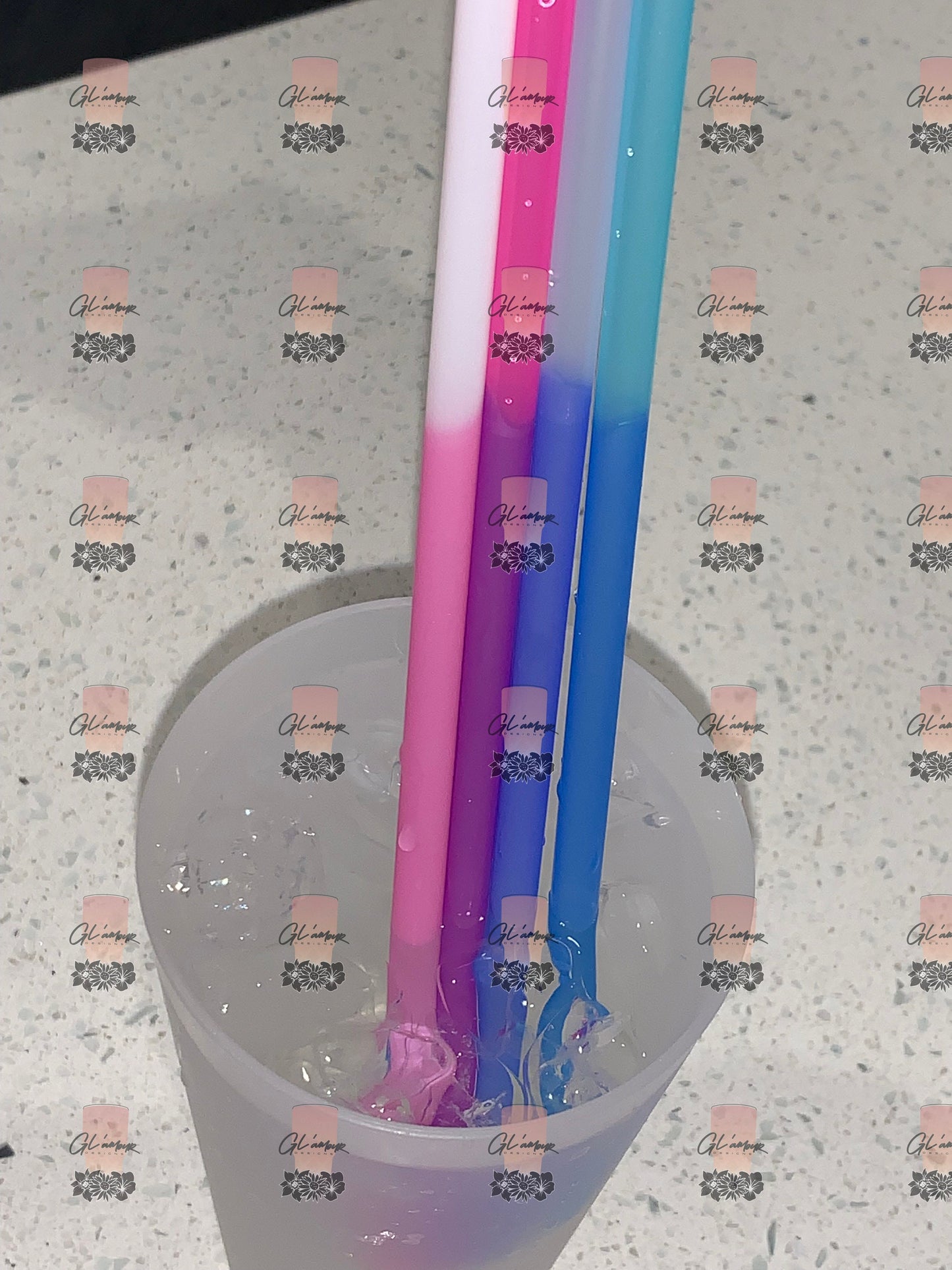 Color Changing Reusable Straws - 4 Pack